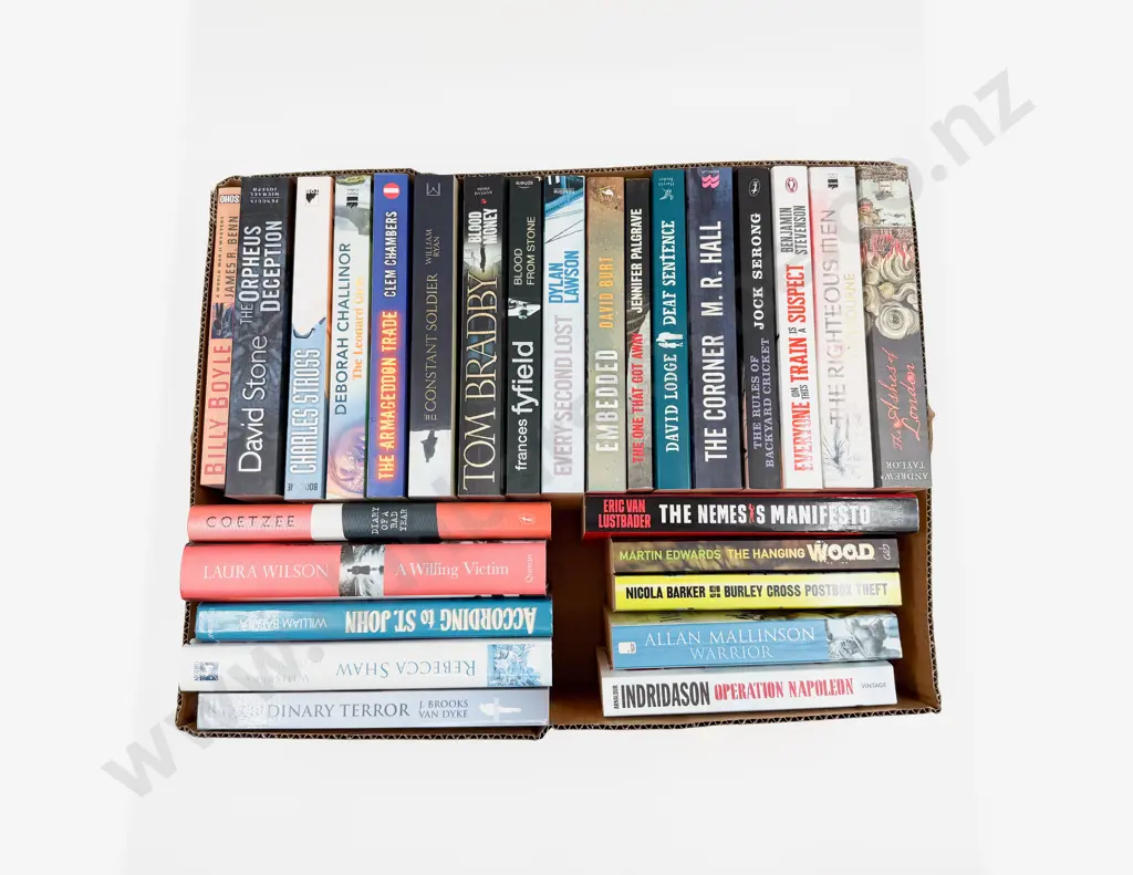 Box Assorted Modern Crime Fiction Image 1++