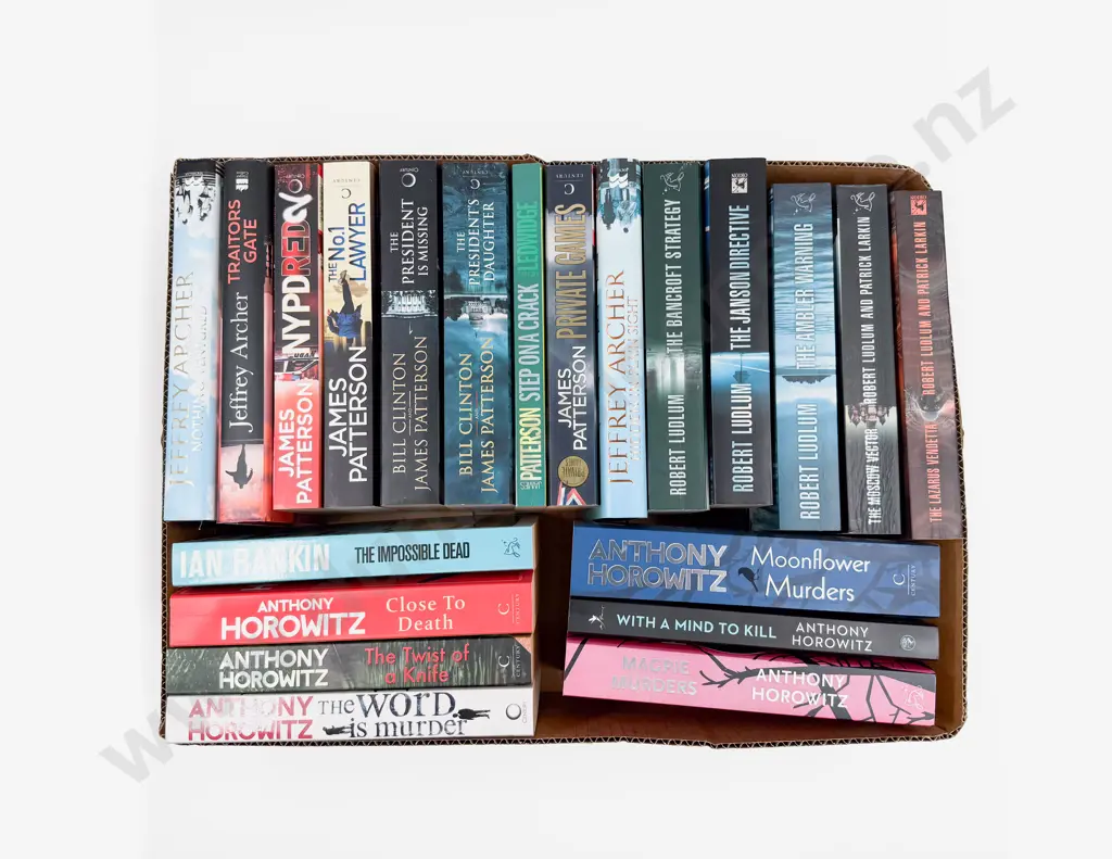 Box Assorted Modern Crime Fiction Image 1++
