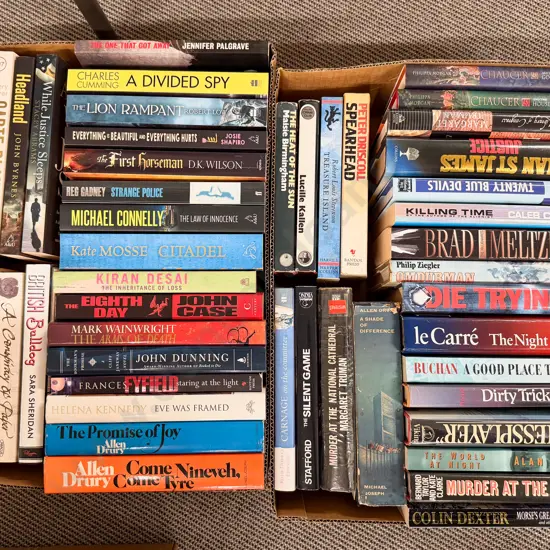 Two Cartons Assorted Crime Fiction