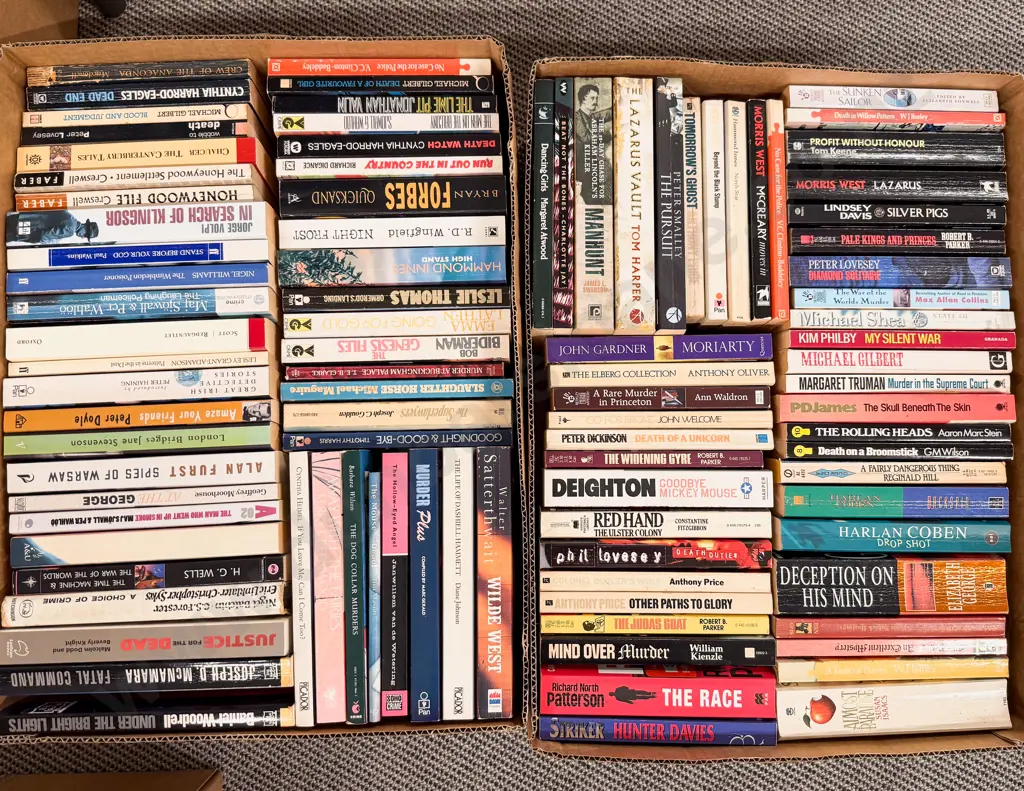 Two Cartons Assorted Paperback Fiction Image 1++