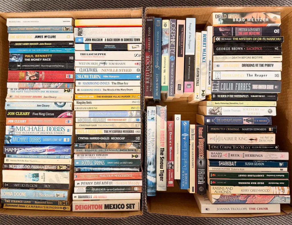 Two Cartons Assorted Paperback Fiction Image 1++