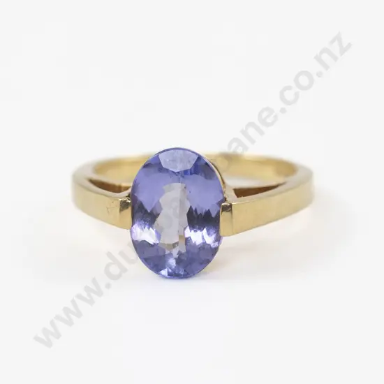 18ct Single Stone Tanzanite Dress Ring