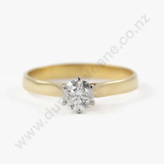 18ct Solitaire Diamond Ring