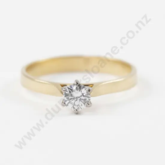 18ct Solitaire Diamond Ring