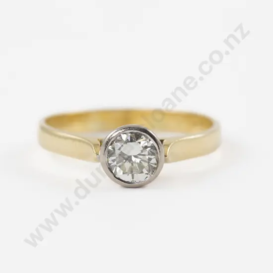 18ct Solitaire Diamond Ring