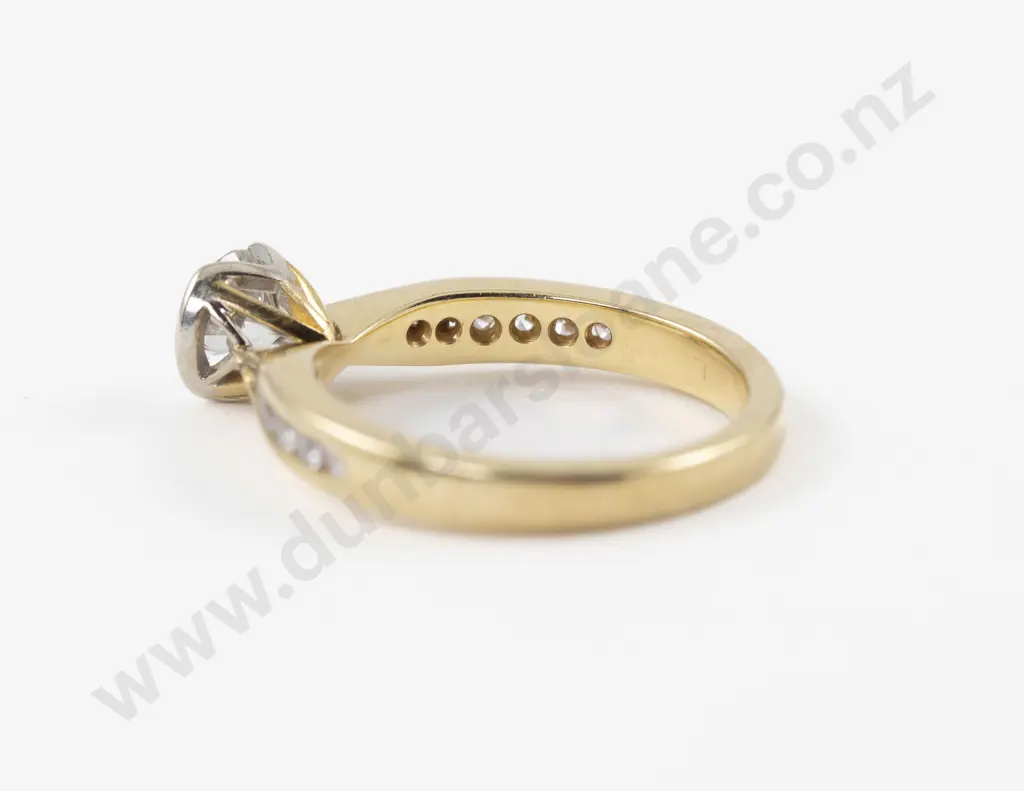 18ct Solitaire Diamond Ring Image 1++