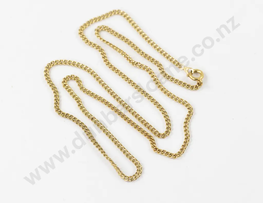 18ct Modern Fancy Link Neck Chain Image 1++