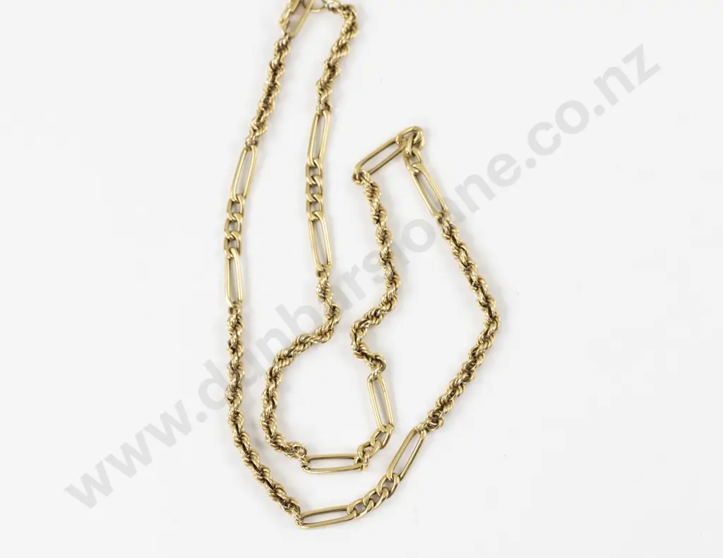 18ct Fancy Link Neck Chain Image 1++