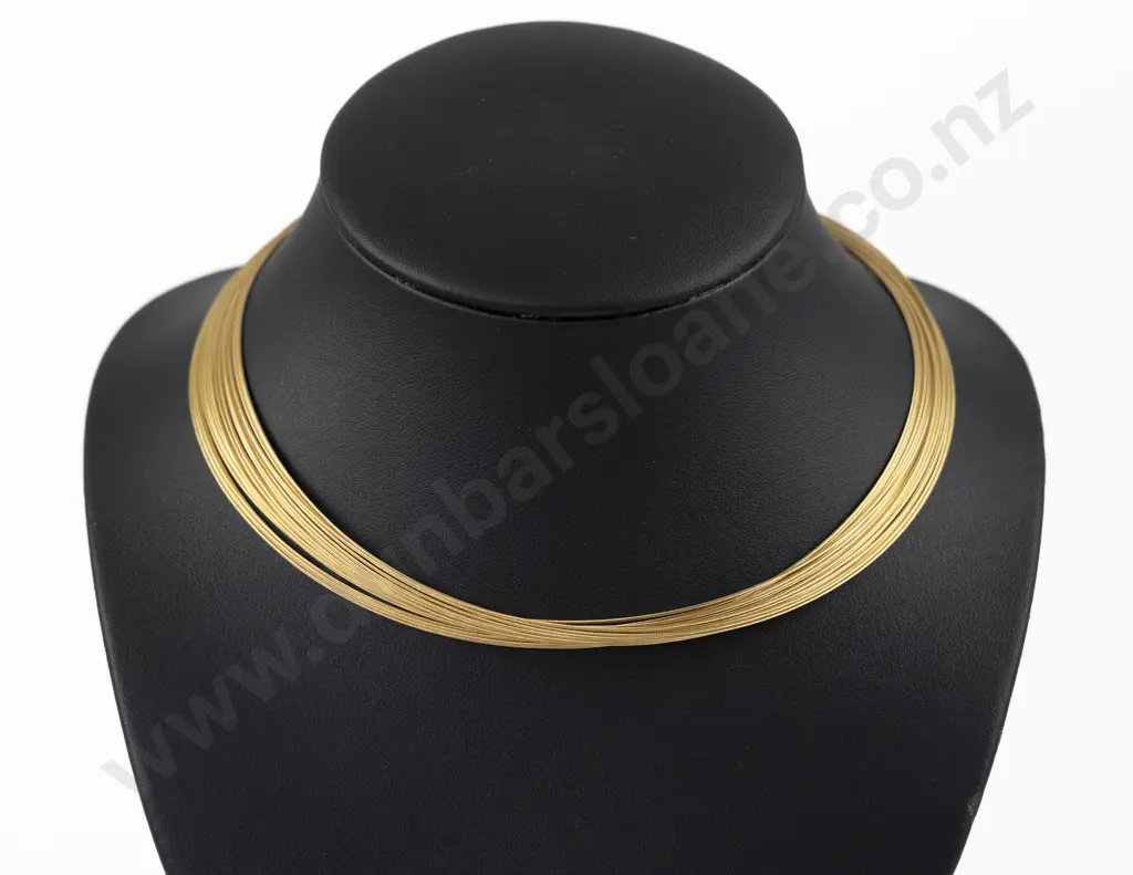 9ct Wire Chocker Necklace Image 1++