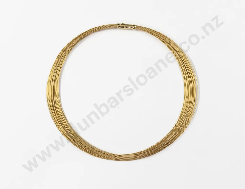 9ct Wire Chocker Necklace Image 1++