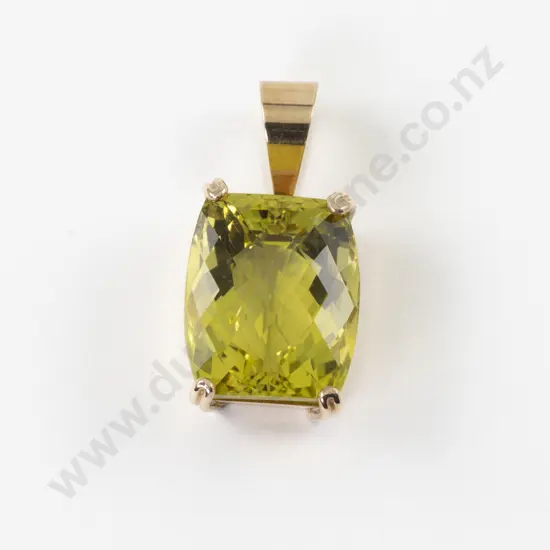 9ct Single Citrine Pendant