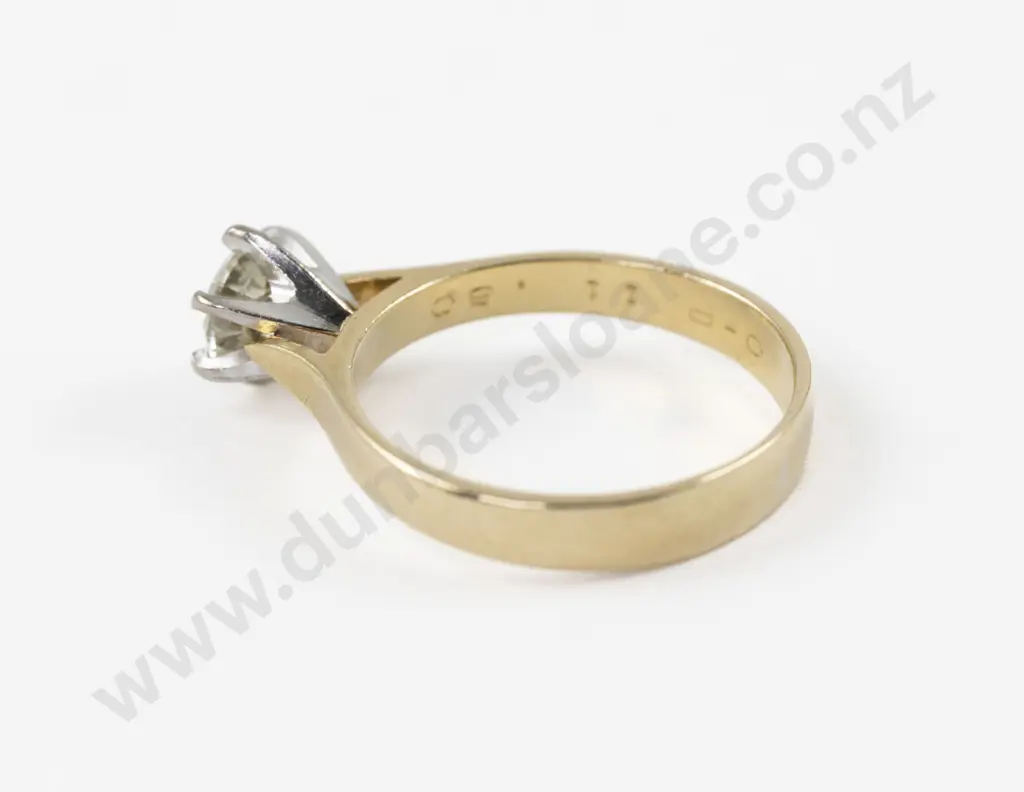 18ct Solitaire Diamond Ring Image 1++