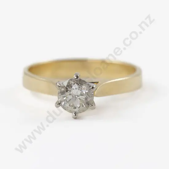 18ct Solitaire Diamond Ring