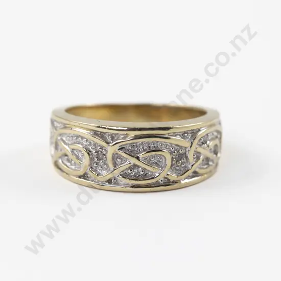 9ct Celtic Knot Design Band Ring