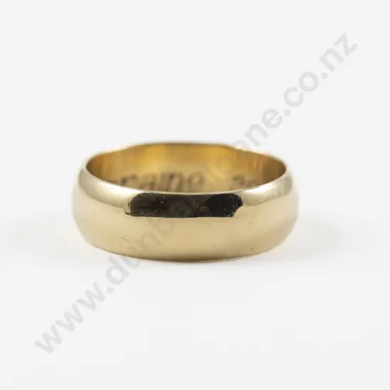 18ct Plain Band Ring