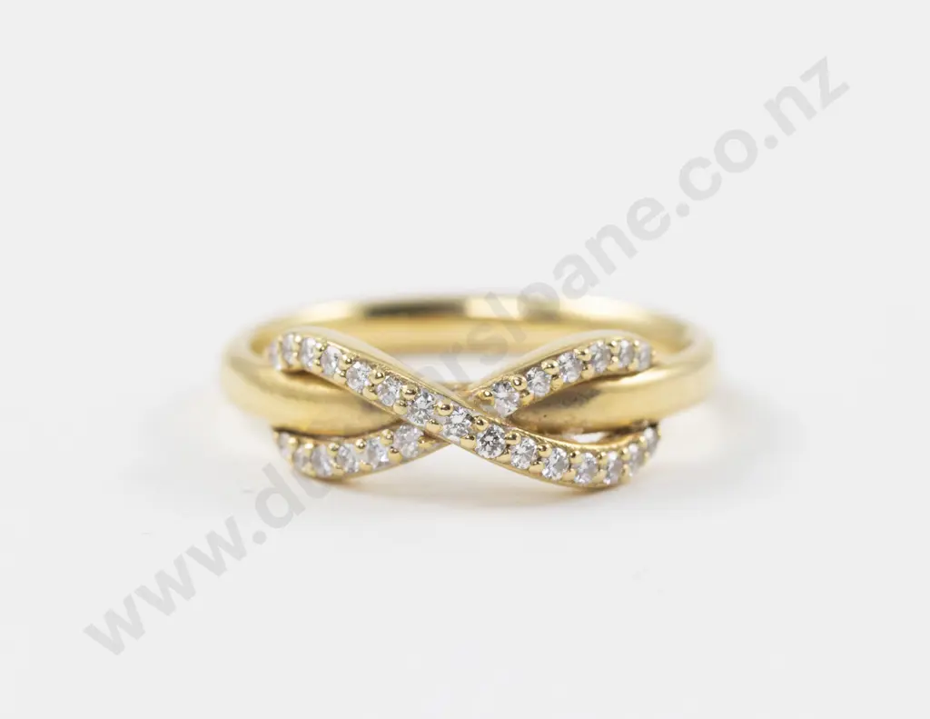 Tiffany & Co 18ct Diamond 'Infinity' Ring Image 1++
