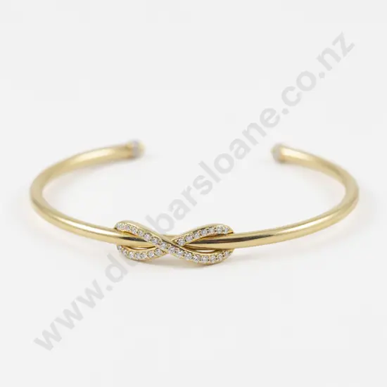 Tiffany & Co 18ct Diamond 'Infinity' Cuff Bangle