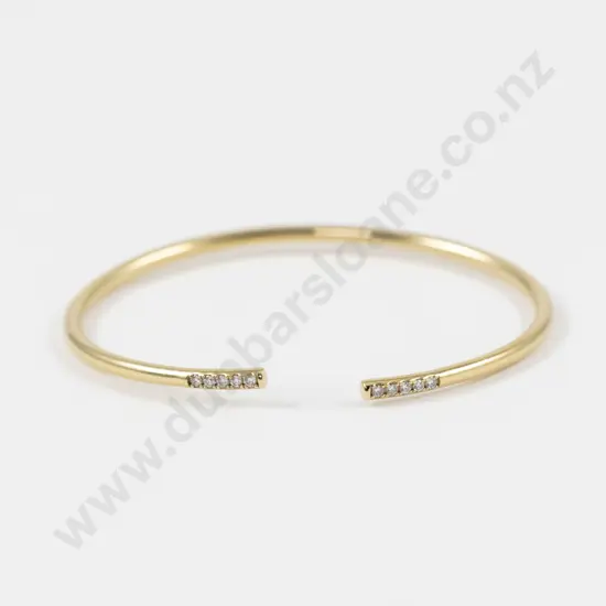 Tiffany and Co 18ct Diamond 'Metro Wire' Cuff Bangle