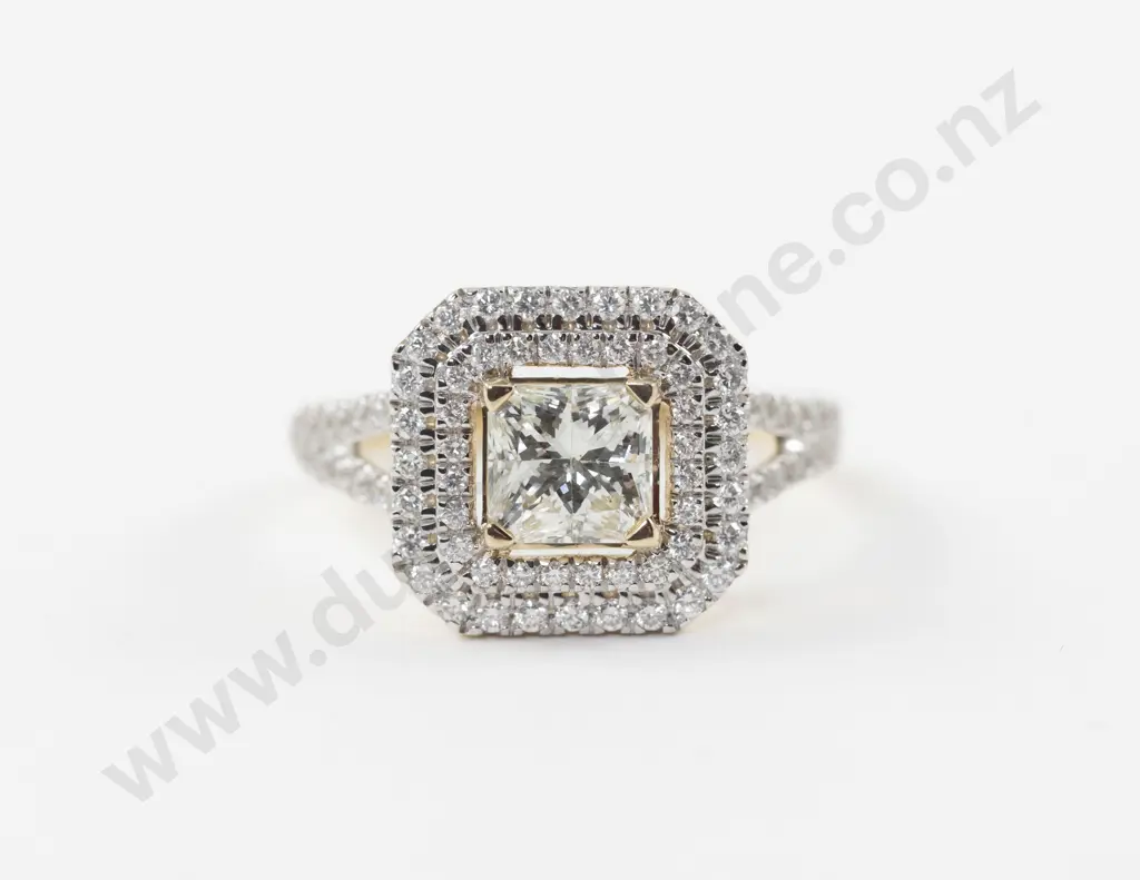 14ct 113Stone Diamond Cluster Ring Image 1++