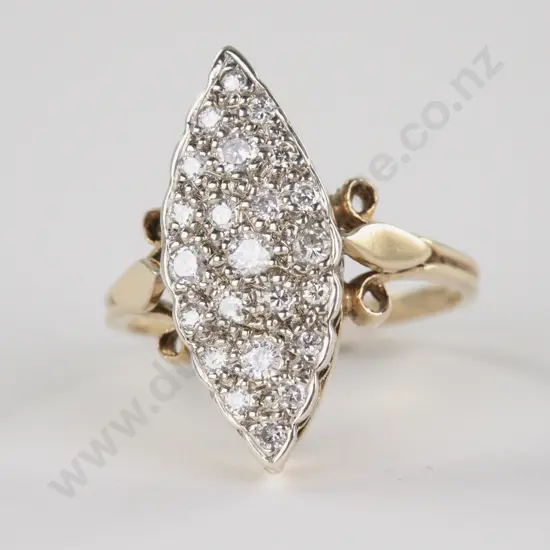 Early C20th 18ct 23Stone Diamond Cluster Ring