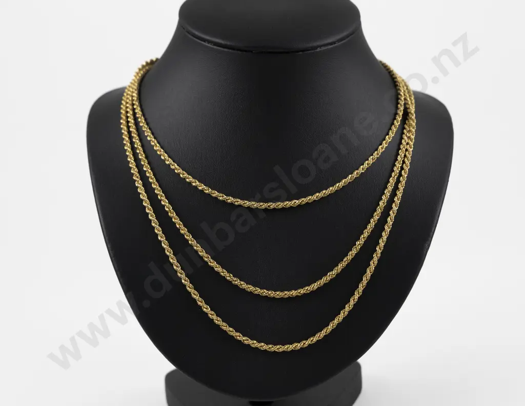 18ct Fancy Rope Twist Neck Chain Image 1++