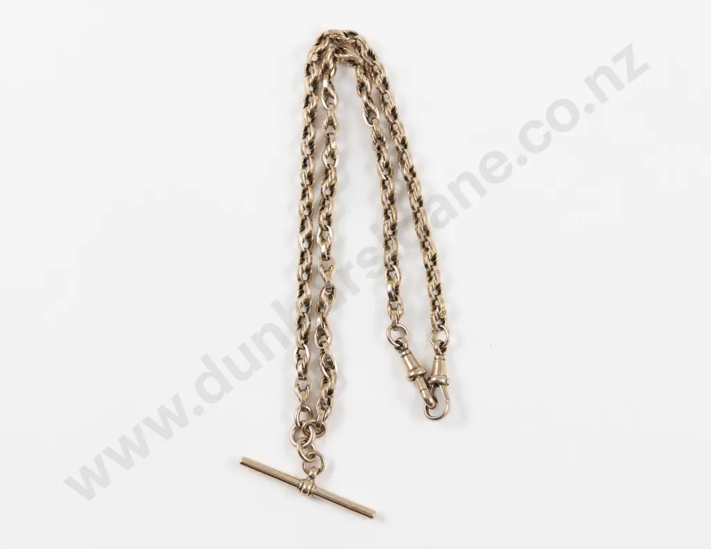 9ct Fancy Curb Link Albert Chain Image 1++