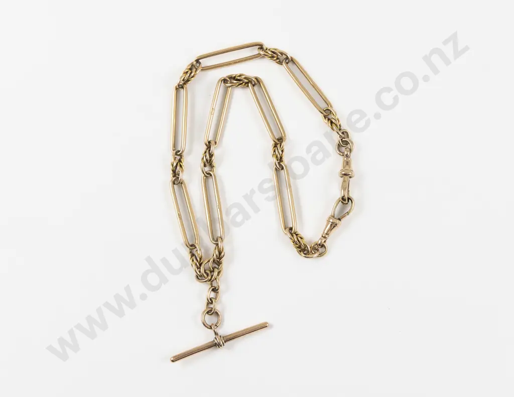 15ct Fancy Link Albert Chain Image 1++
