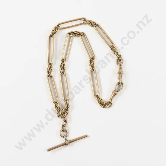 15ct Fancy Link Albert Chain