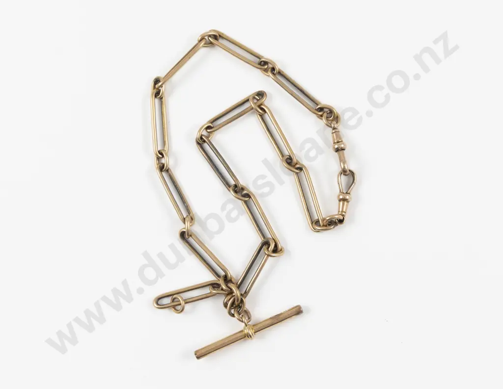Victorian 15ct Rail Link Albert Chain Image 1++