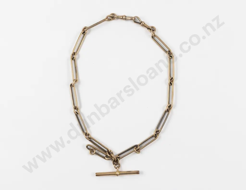 Victorian 15ct Rail Link Albert Chain Image 1++