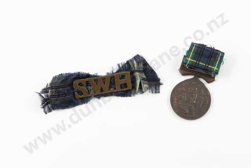 1914 Scottish Womens Hospital Suffrage Societies Medal NUWSS and SWH Shoulder Title Image 1++