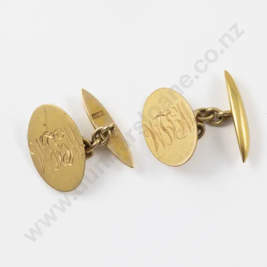 Pair Victorian 18ct Cufflinks
