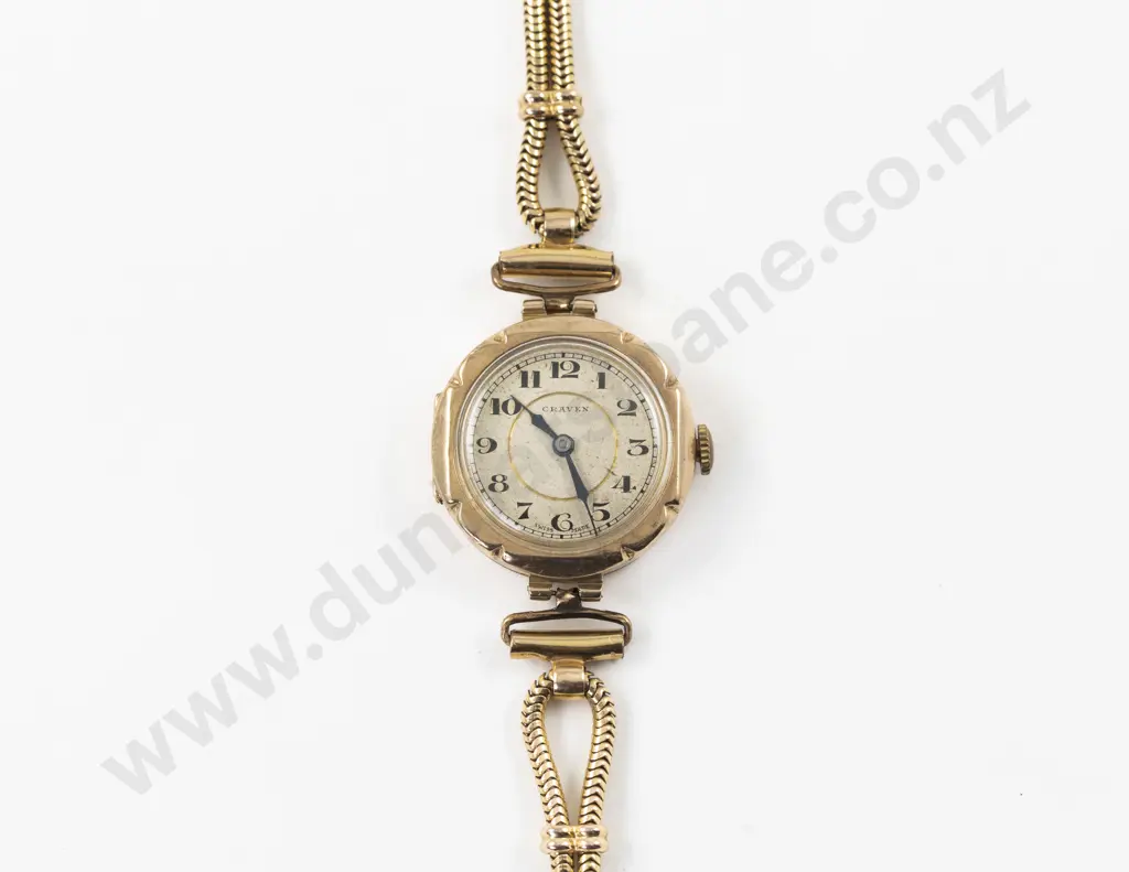 Vintage 9ct Gold Ladies Manual Wind Wrist Watch Image 1++