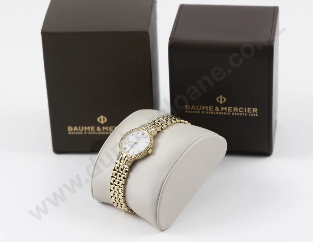 Tiffany & Co. Baume & Mercier 14ct 38Stone Diamond Quartz Ladies Wrist Watch Image 1++