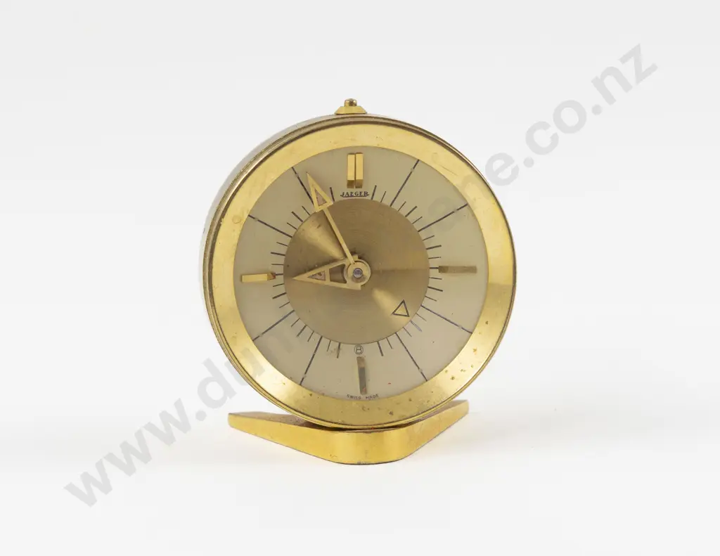 Vintage Jaeger LeCoultre Manual Wind Eight Day Mechanical Table Clock Image 1++
