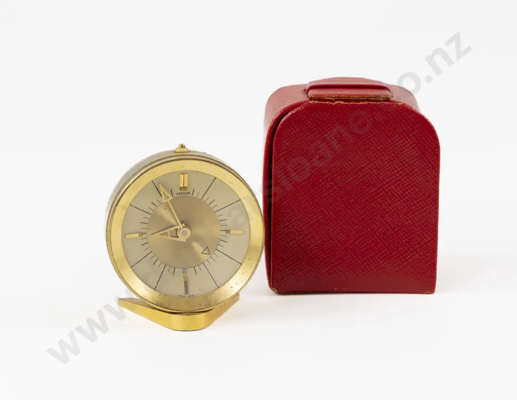 Vintage Jaeger LeCoultre Manual Wind Eight Day Mechanical Table Clock Image 1++