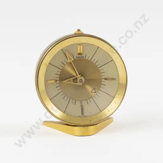 Vintage Jaeger LeCoultre Manual Wind Eight Day Mechanical Table Clock