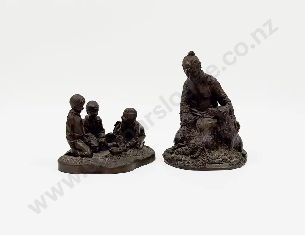 Two Bronze Style Figure Groups Image 1++