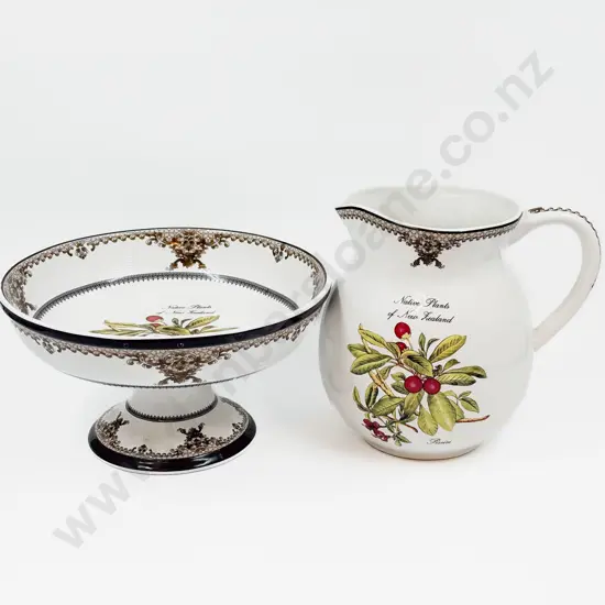 Haven Home Collections Pedestal Fruit Bowl and Jug