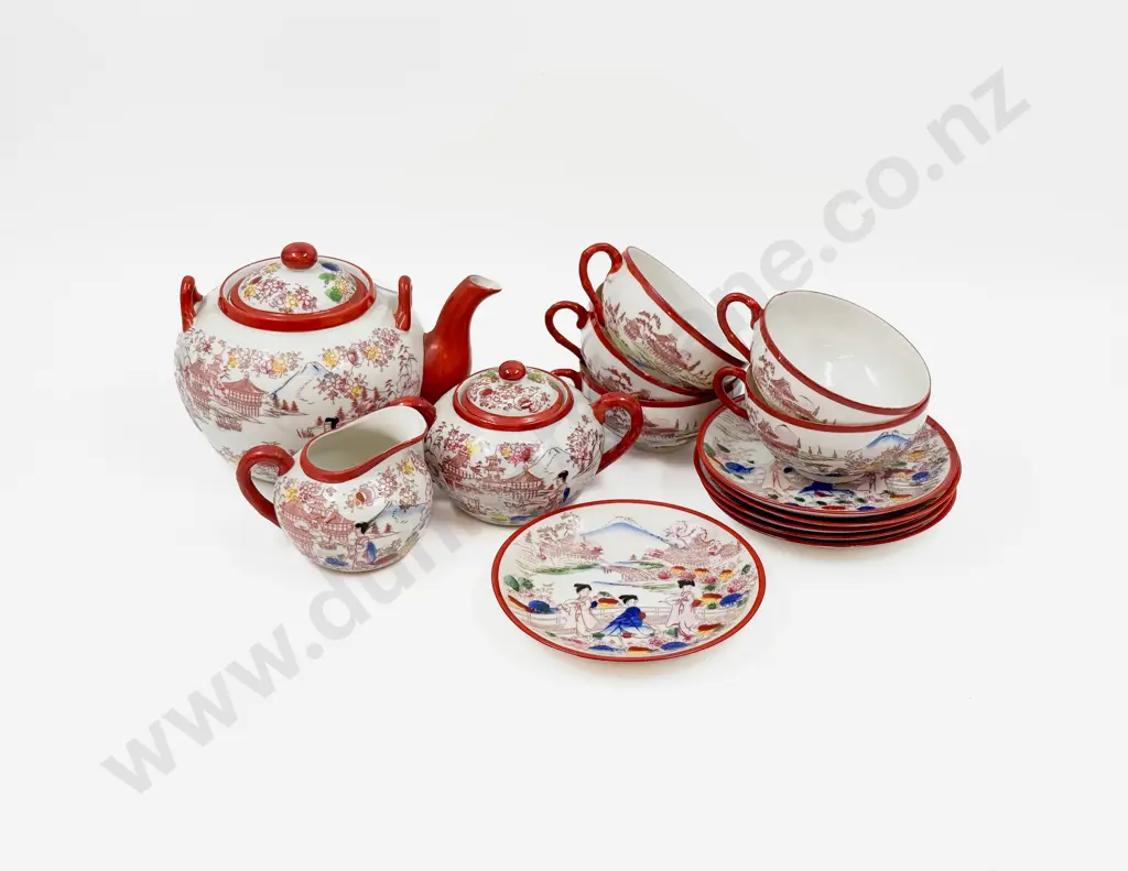 Japanese Egg Shell Part Tea Set Image 1++