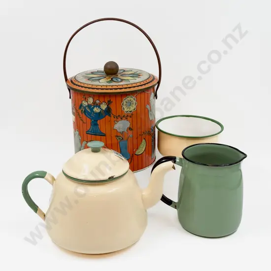 Qty Of Assorted Vintage Enamel etc