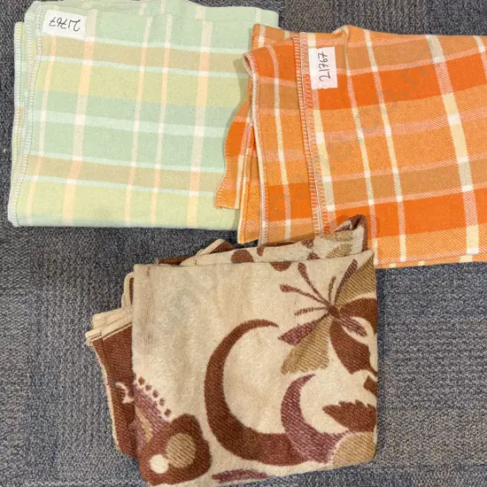 Two NZ Woolen Blankets and Other