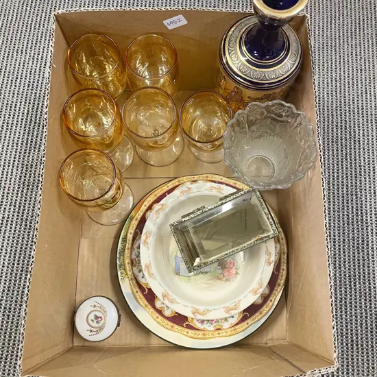 Qty of Assorted China and Glassware