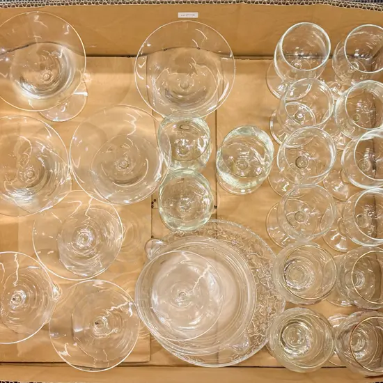 Qty of Assorted Glassware