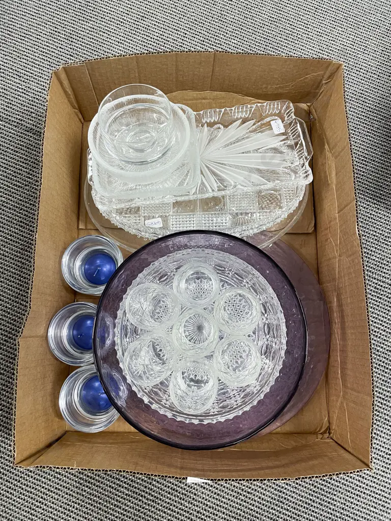 Large Qty of Assorted Crystal and Glassware Image 1++