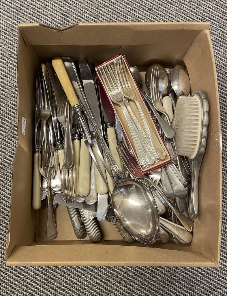 Qty of Assorted S/P Cutlery including Bone Handled Image 1++