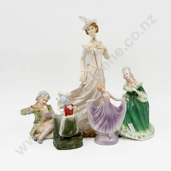 Five Assorted Fancy China Figures