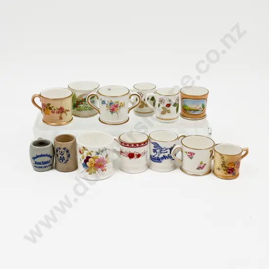 Qty of Assorted China Miniatures Including Coalport and Worcester
