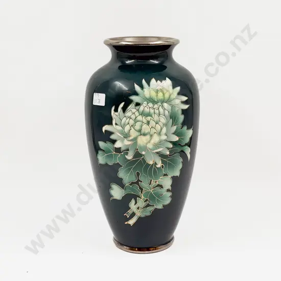 Large Japanese Cloisonne Style Vase
