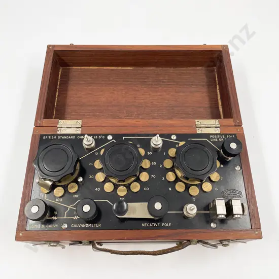 Vintage Electrical Resistance Box in Wooden Case